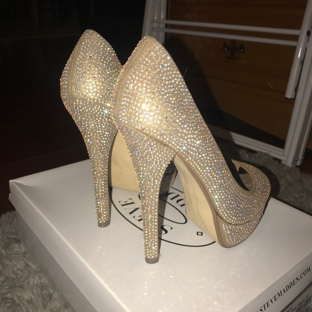 Steve Madden Canaryy Champagne Multi heels